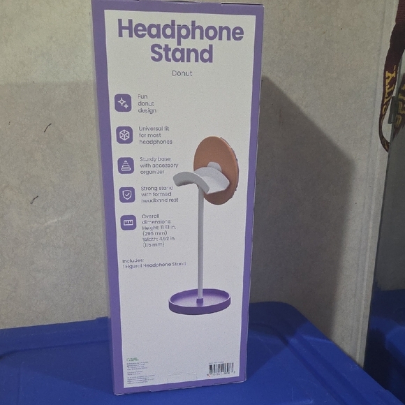 Purple Donut Headphone Stand - Picture 2 of 2